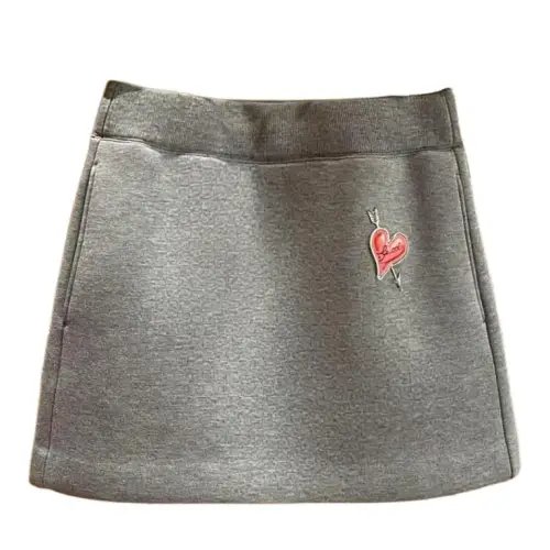 GUCCI Mini Jersey Skirt With Patch