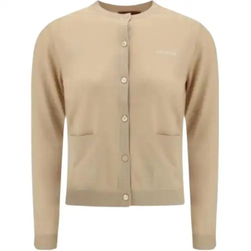 GUCCI Logo Embroidered Button Up Cardigan