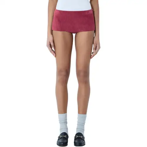 GUCCI Leather Mini Shorts