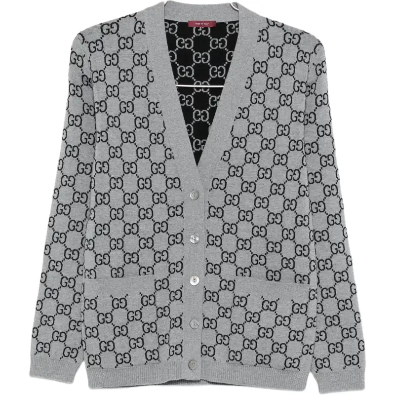 Gucci Monogrammed Button-Up Cardigan
