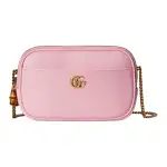 GUCCI Leather Crossbody Bag, Shoulder Bag Mini Women's Pink