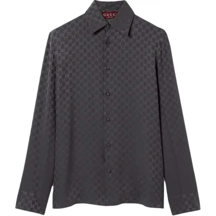 GUCCI Gg Silk Jacquard Shirt