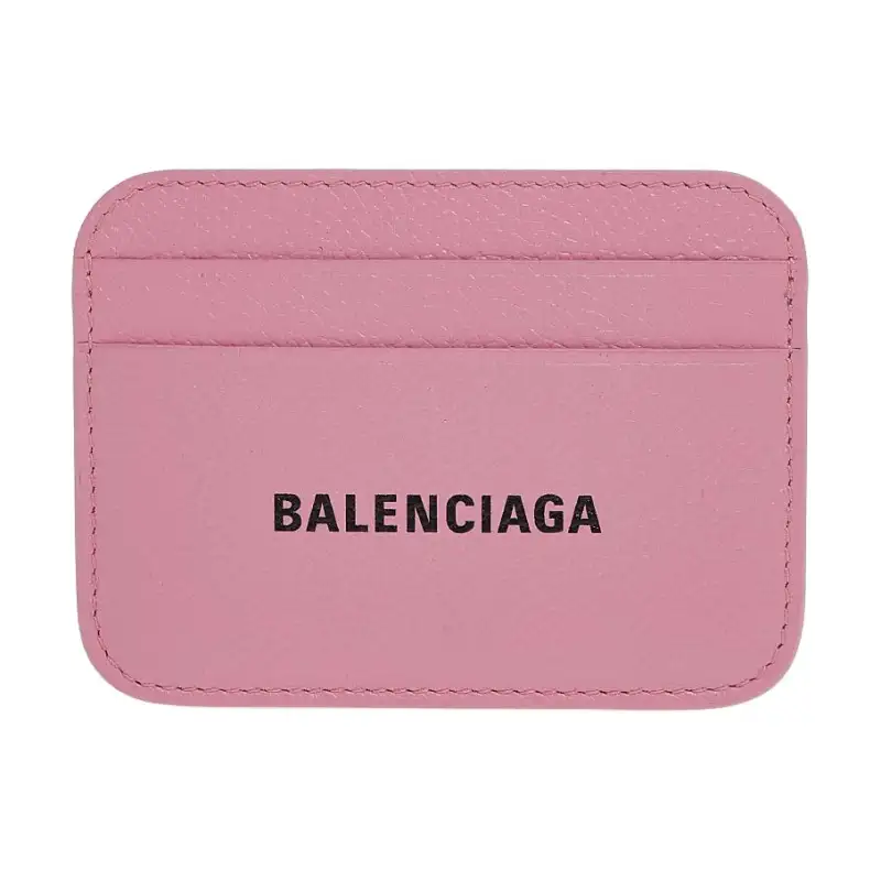 Balenciaga Cash Grain Cow Leather Card Holder Card Holder Women's Pink