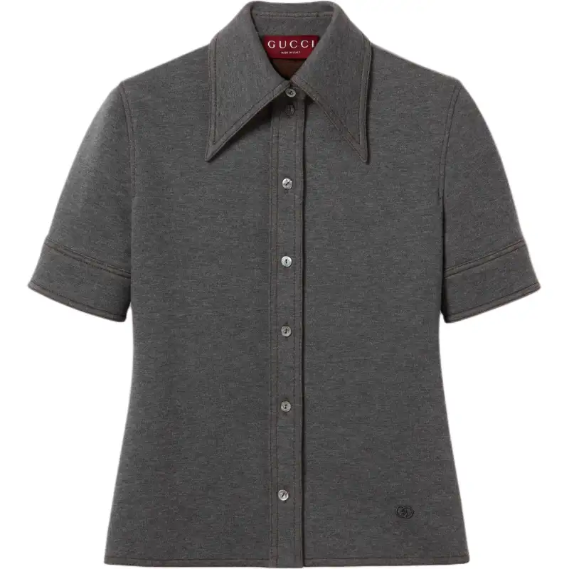 Gucci button collar shirt