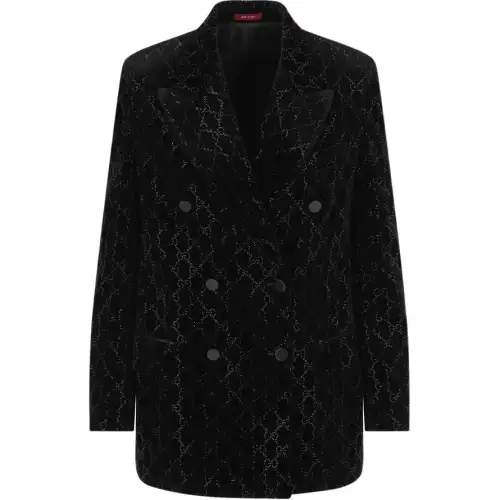 Gucci crystal-embellished velvet blazer