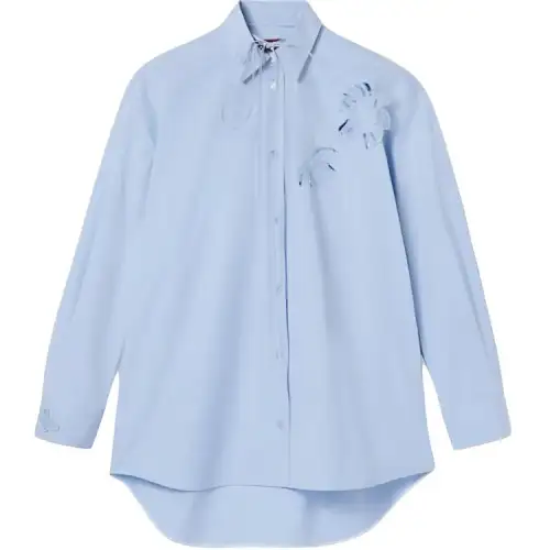 GUCCI Cotton Poplin Shirt With Embroidery