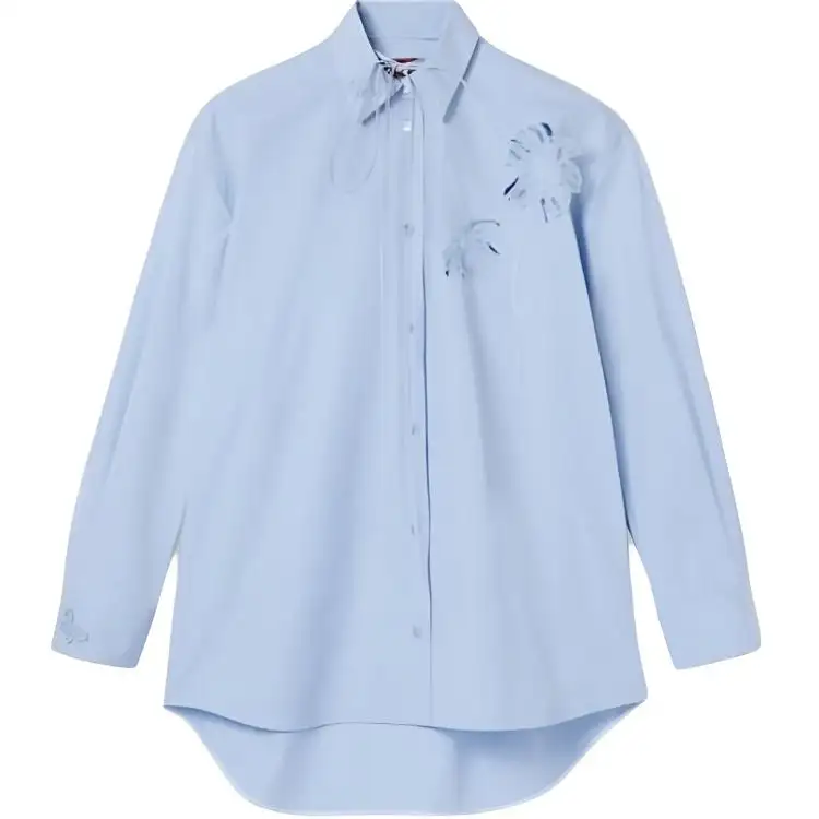 GUCCI Cotton Poplin Shirt With Embroidery