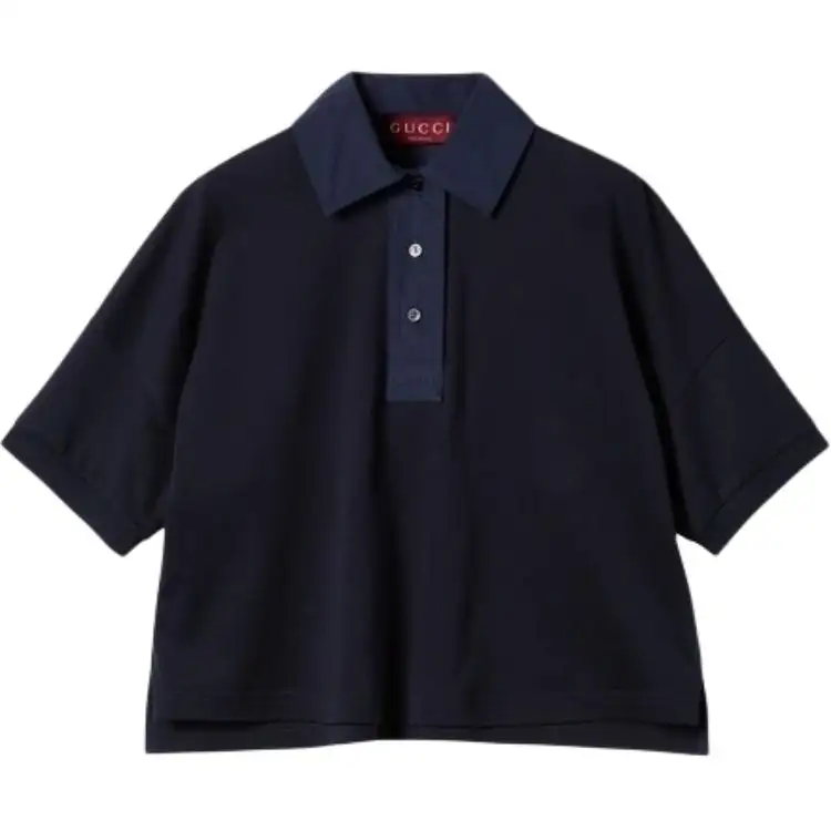 GUCCI Cotton Jersey Polo Shirt With Embroidery