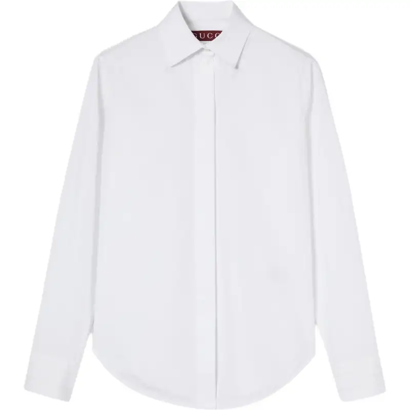 Gucci Cotton poplin shirt with embroidery