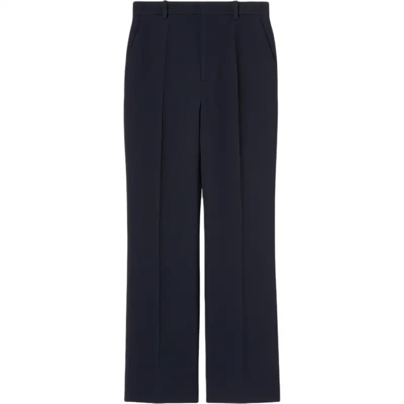 Gucci Light wool crêpe pant with embroidery