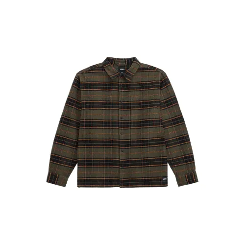 Vans PREMIUM Shirts Unisex Green Lapel Moderate