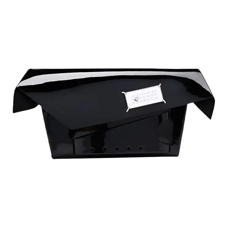 Maison Margiela Snatched Calfskin Box Bag, Handheld Bag, Shoulder Bag, Crossbody Bag Women's Black