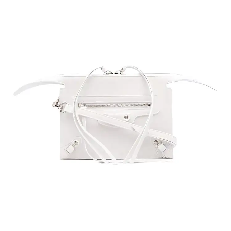 Balenciaga Neo Classic Leather Carry Bag, Crossbody Bag, Shoulder Bag Regular Women's White