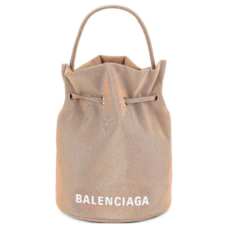 Balenciaga Bucket Bag Nylon Fabric Shoulder Bag Regular Women's Pink