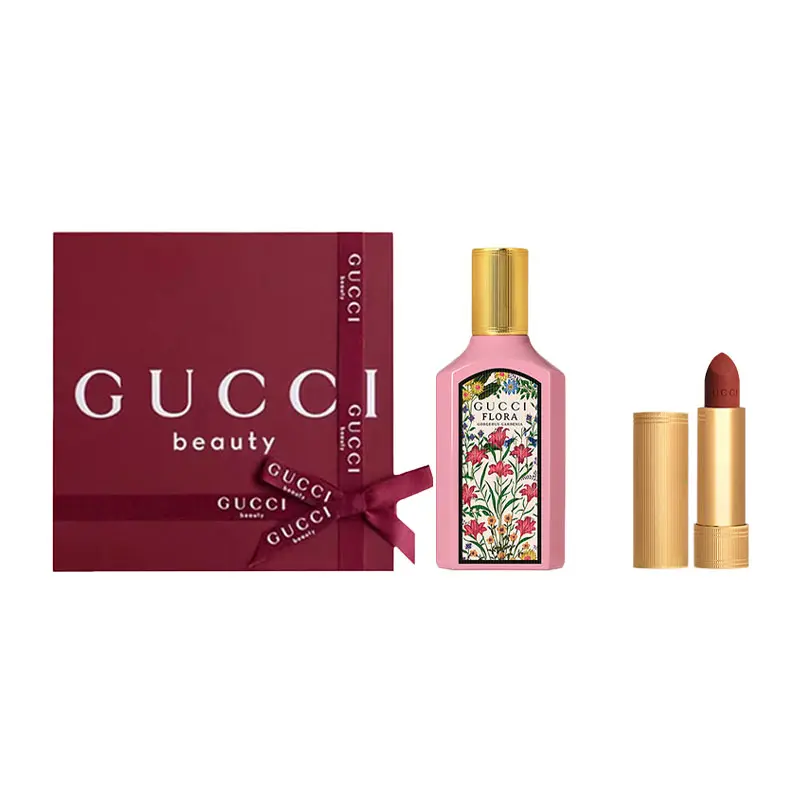 GUCCI Gucci, perfume, lipstick, gift box, floral set with jasmine