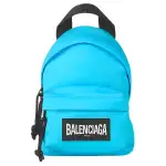 Balenciaga Nylon Crossbody Backpack Extra Mini Women's Blue