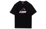 Li Ning X XLARGE T Shirts Men's Black Crew Neck Moderate Straight Fit
