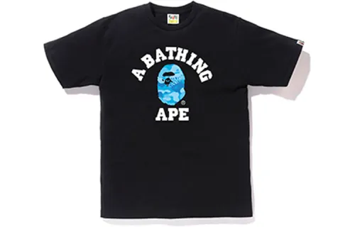 Bape Fire Camo College Tee