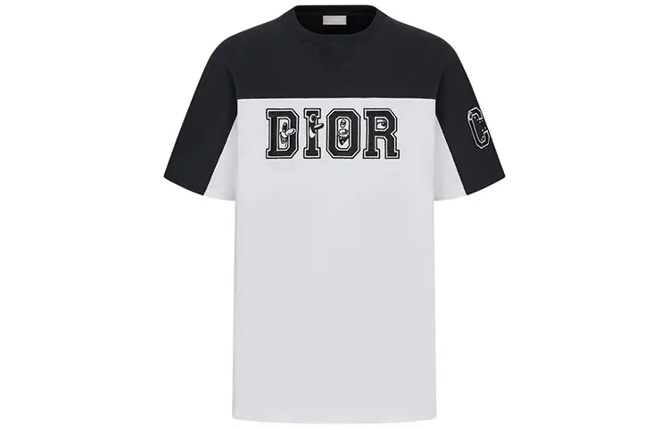 DIOR Quarterly New Products T Shirts Men's White Crew Neck Moderate Straight Fit