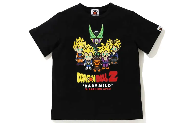 Bape X Dragon Ball Z Baby Milo Super Saiyan & Cell Kids Tee
