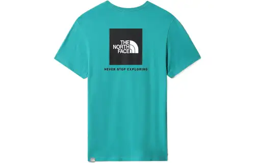 THE NORTH FACE T Shirts Men's Green Crew Neck Moderate Straight Fit