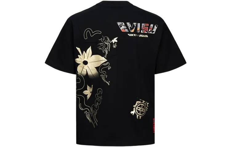 EVISU T Shirts Men's Crew Neck Moderate Straight Fit