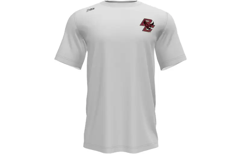 New Balance T Shirts Men's White Crew Neck Moderate Other