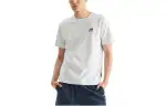 New Balance T Shirts Unisex Light Gray Crew Neck Moderate Straight Fit