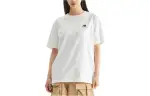 New Balance T Shirts Unisex White Crew Neck Moderate Straight Fit