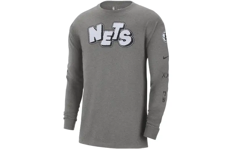 Nike Brooklyn Nets 2023/24 City Edition Men's Nike Nba Max90 Long Sleeve T Shirt
