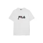 FILA T Shirts Men's White Crew Neck Moderate Straight Fit