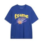 Li Ning Drop Shoulder Sleeve T Shirt Men's Mulberry Ash Purple