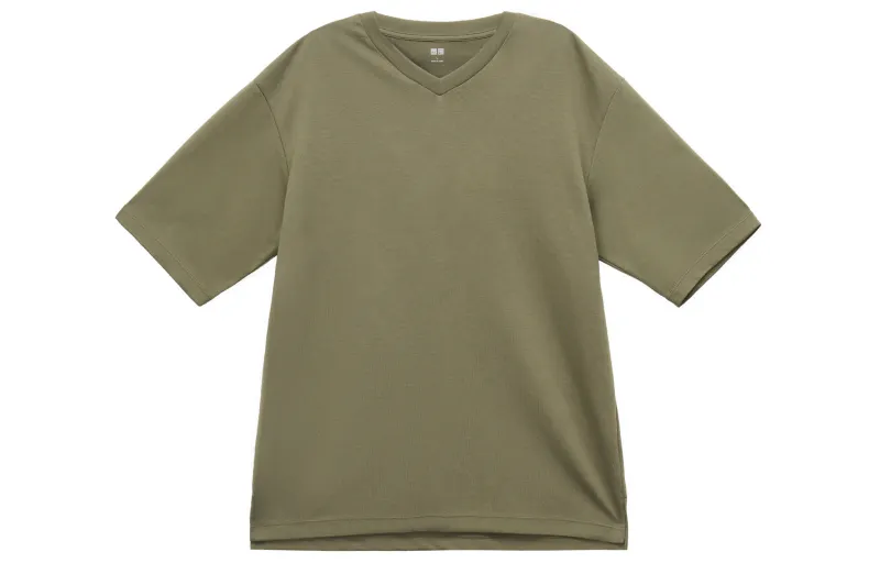 UNIQLO AIRism T Shirt Men's Dark Olive