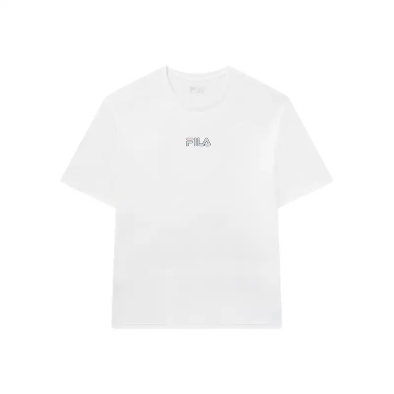 FILA T Shirts Men's White Crew Neck Moderate