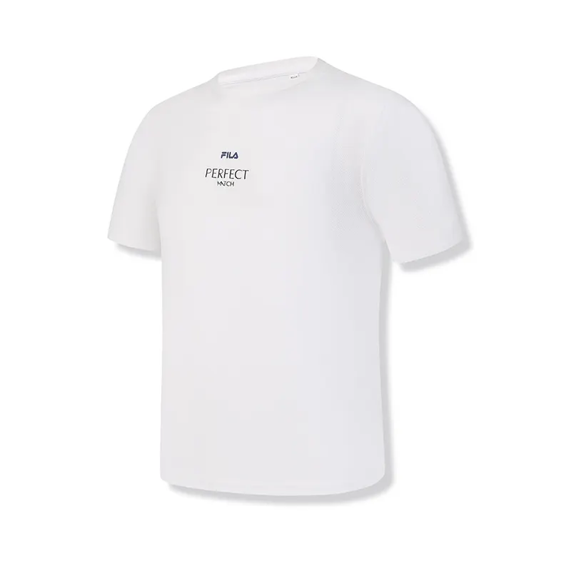 FILA T Shirts Men's Jade White Crew Neck