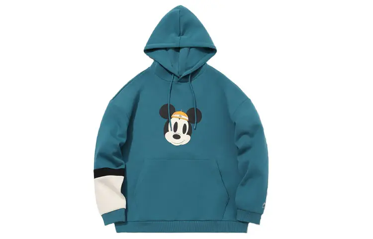 Li Ning X Disney Sweatshirts Men's Dragonfly Green Hooded Moderate Regular