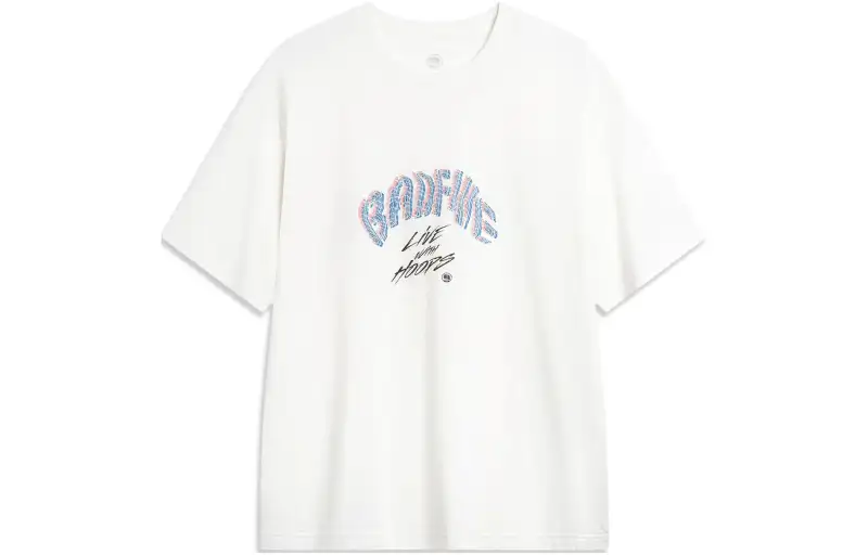 Li Ning BADFIVE T Shirt Men's Ivory