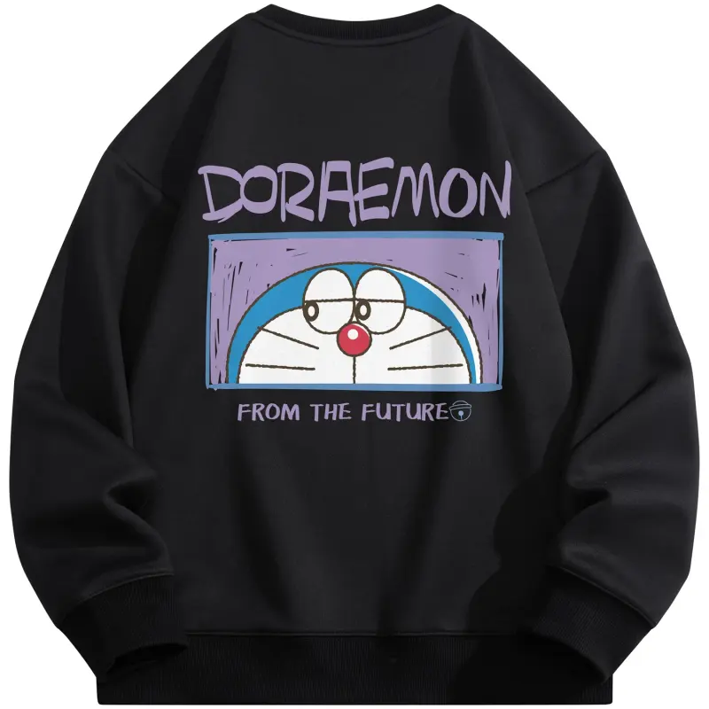 Doraemon Sweatshirts Unisex Crew Neck Moderate Regular
