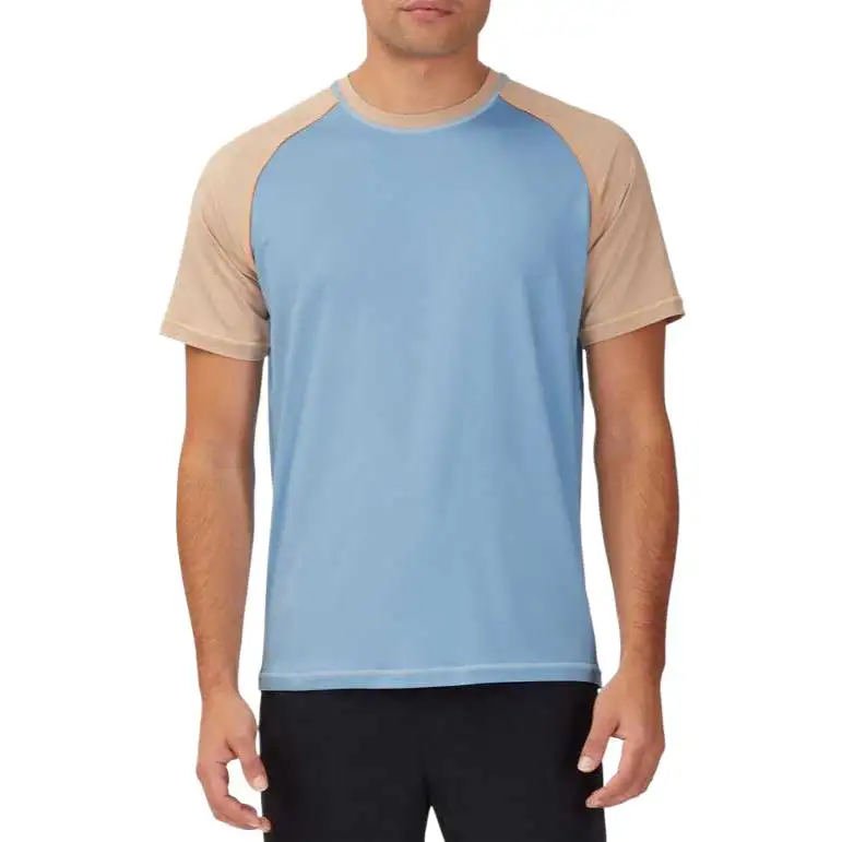 FILA T Shirt Men's Dusk Blue/Black/Melon Color