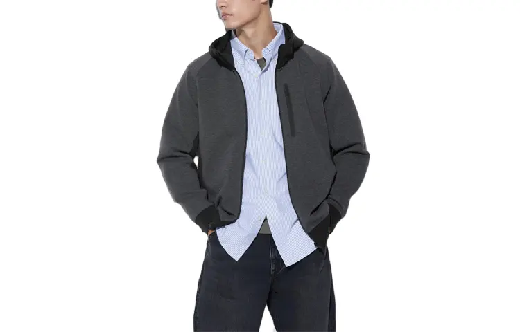 UNIQLO Sweatshirt Unisex Dark Gray