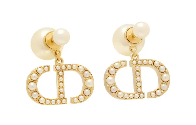 DIOR Earrings Women's Gold