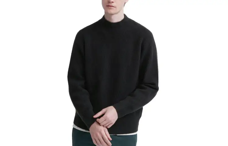 UNIQLO Knitwear Men's 09 Black Turtleneck Moderate Other