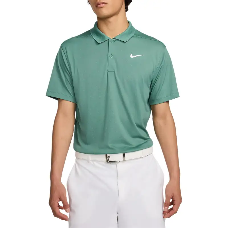 Nike Polo Shirts Men's Green Polo Collar Moderate Other