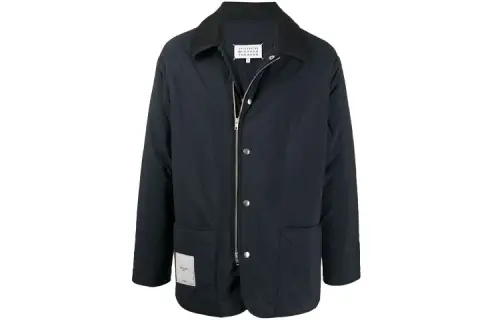 Maison Margiela Jackets Men's Black Square Collar Moderate Other