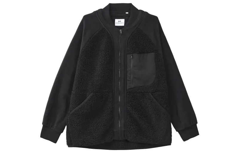 UNIQLO X White Mountaineering Fleece Oversized Longsleeve Jacket