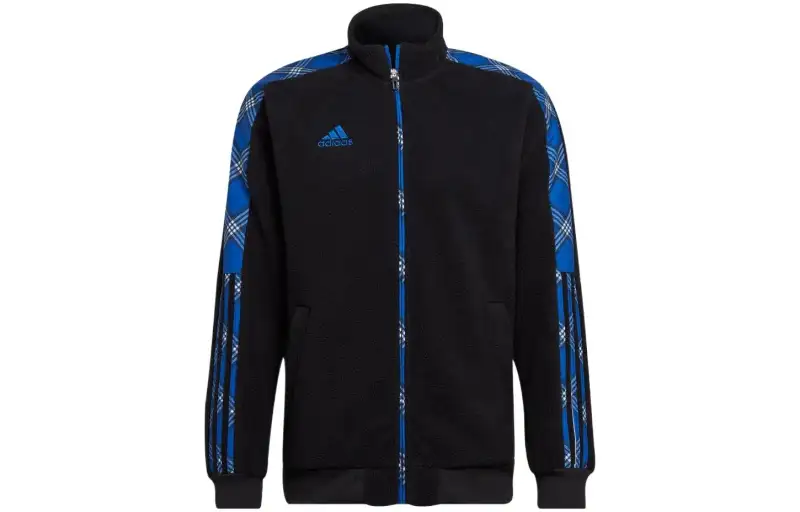 Adidas Jackets Men's Black Turtleneck Moderate Straight Fit
