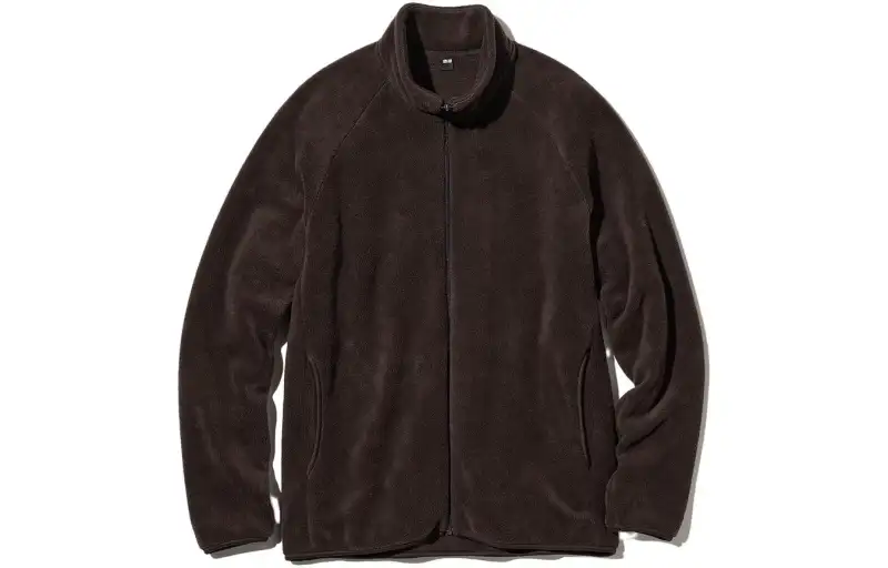 UNIQLO Jackets Unisex Brown Black Stand Collar Moderate Other
