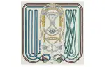 HERMES Scarves Women's Cream/Blue