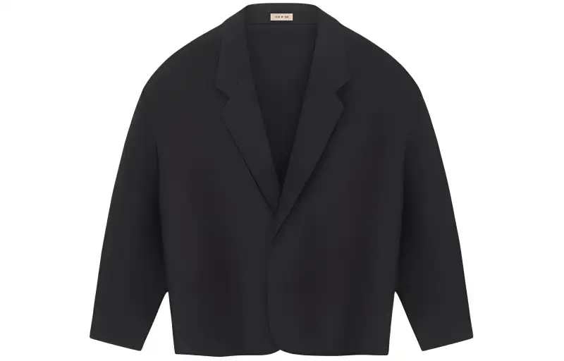 Fear of God SS24 Season 8 Series Double Wool 8th California Blazer Solid Color Loose Casual Suit Men's Black/Black
