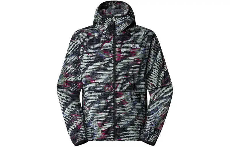 THE NORTH FACE MEN'S TNF EASY WIND HOODED FULL ZIP JACKET Jackets & Coats Men's Black